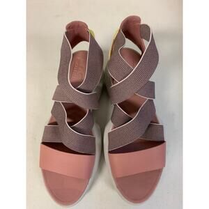SOREL Women's SIZE 10 Explorer Blitz Multi Strap Sandal, Eraser Pink